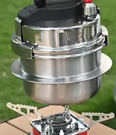 Mini pressure cooker can be used outdoors