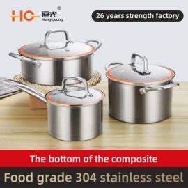 Wholesale Thick Bottom Stainless Steel Cookware Set,Induction Cookware— Hengguang Stainless Steel Cookware Manufactuer