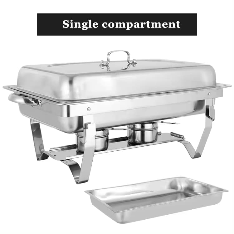 Single compartment chafing dish